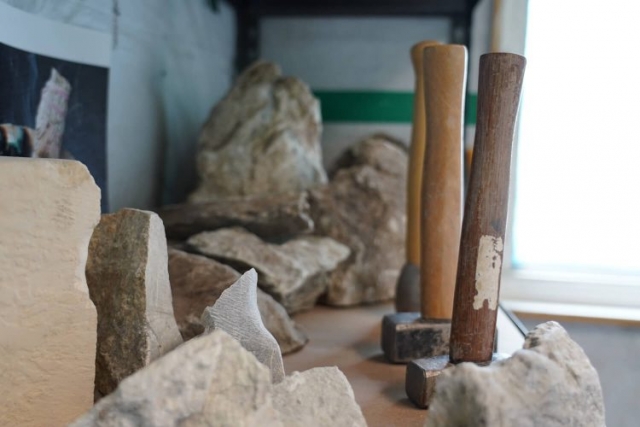Mallet and stones